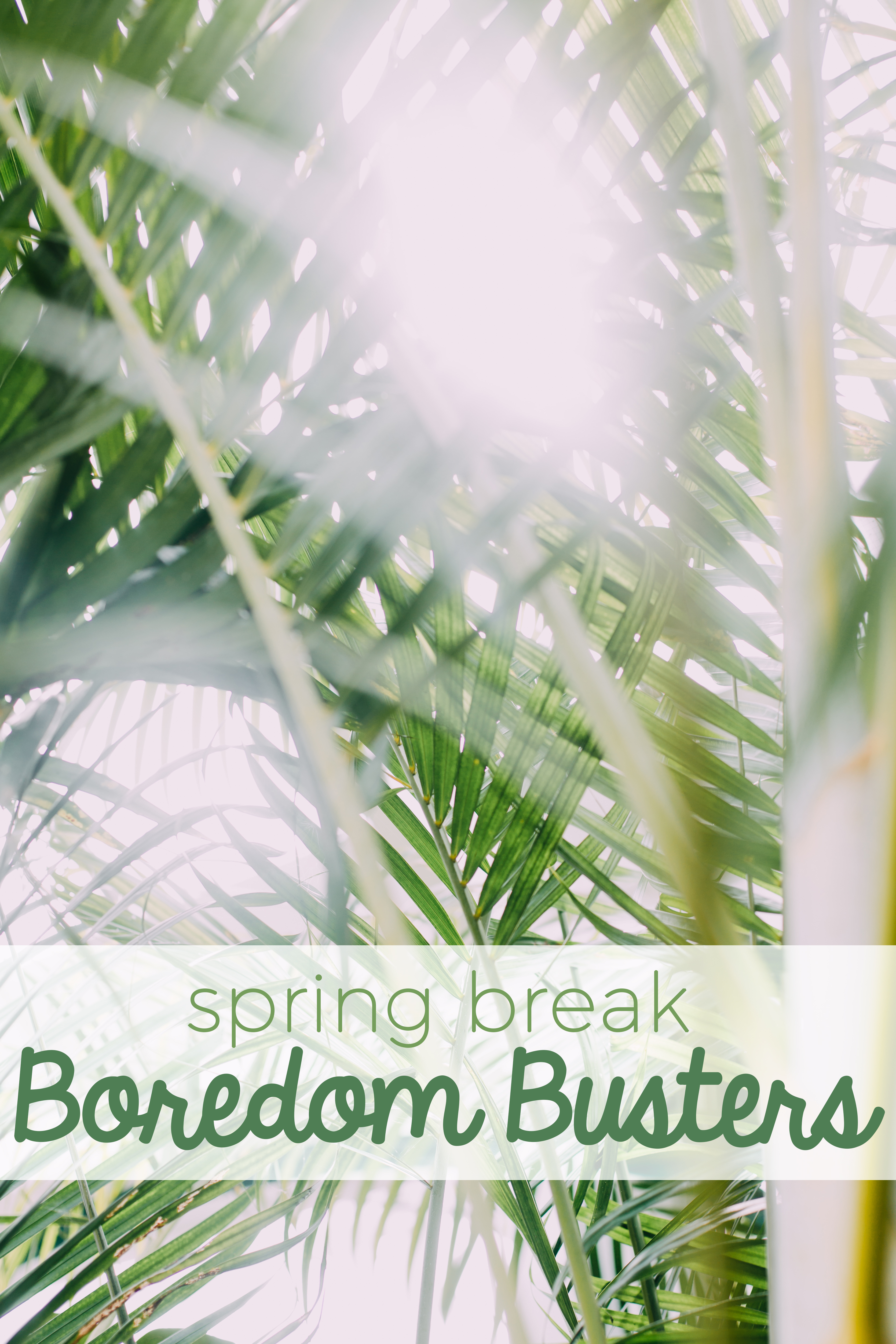 Looking for the perfect spring break boredom busters for kids? Turn off the tech and check out this top 10 list of ways to prevent hearing "I'm bored" during spring break! | tech free | parenting | boredom busters |