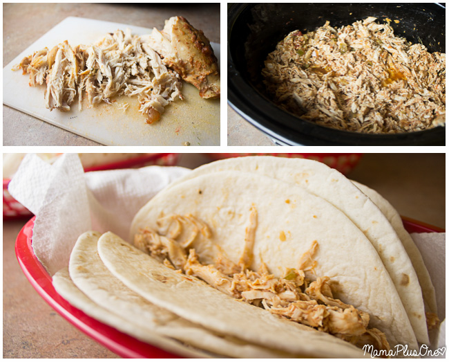 These chicken street tacos are simple enough to make any night of the week, and are perfect for Taco Tuesday. They're so flavorful, and easy to make in your slow cooker. | slow cooker | chicken dinner | taco night | crock pot |
