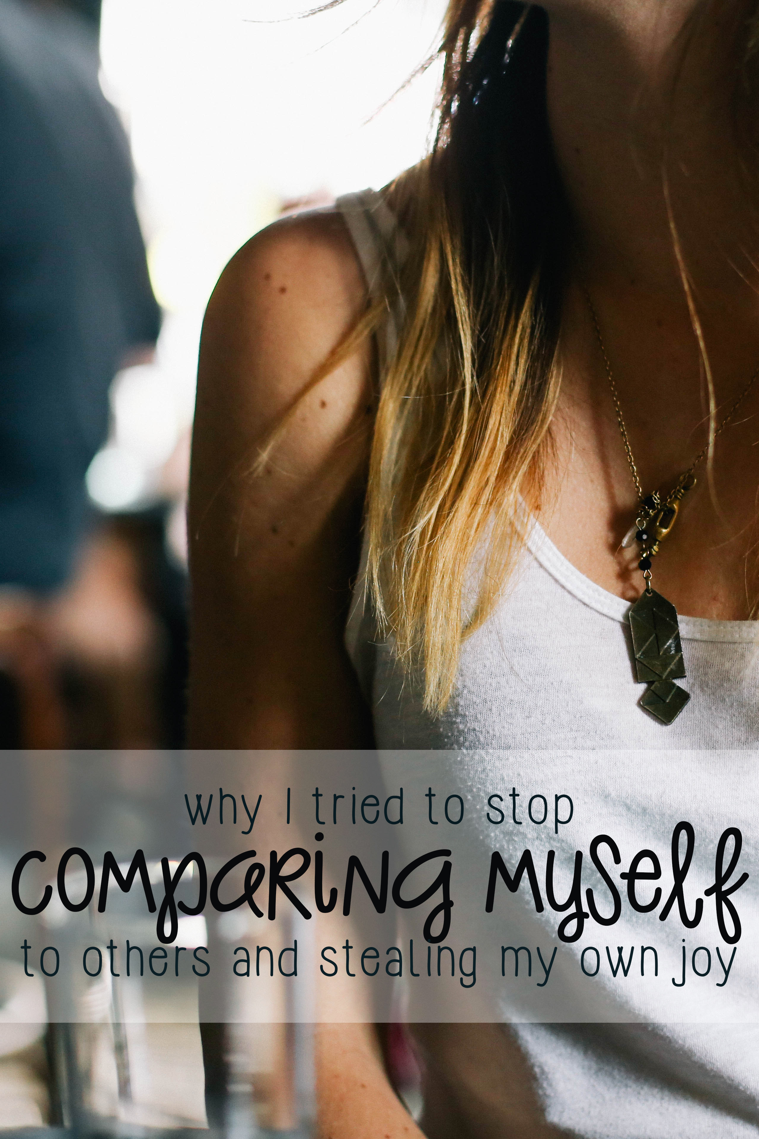 When you play the comparison game, you ALWAYS lose. I finally found out that I needed to quit the comparison game and stop stealing my own joy!
