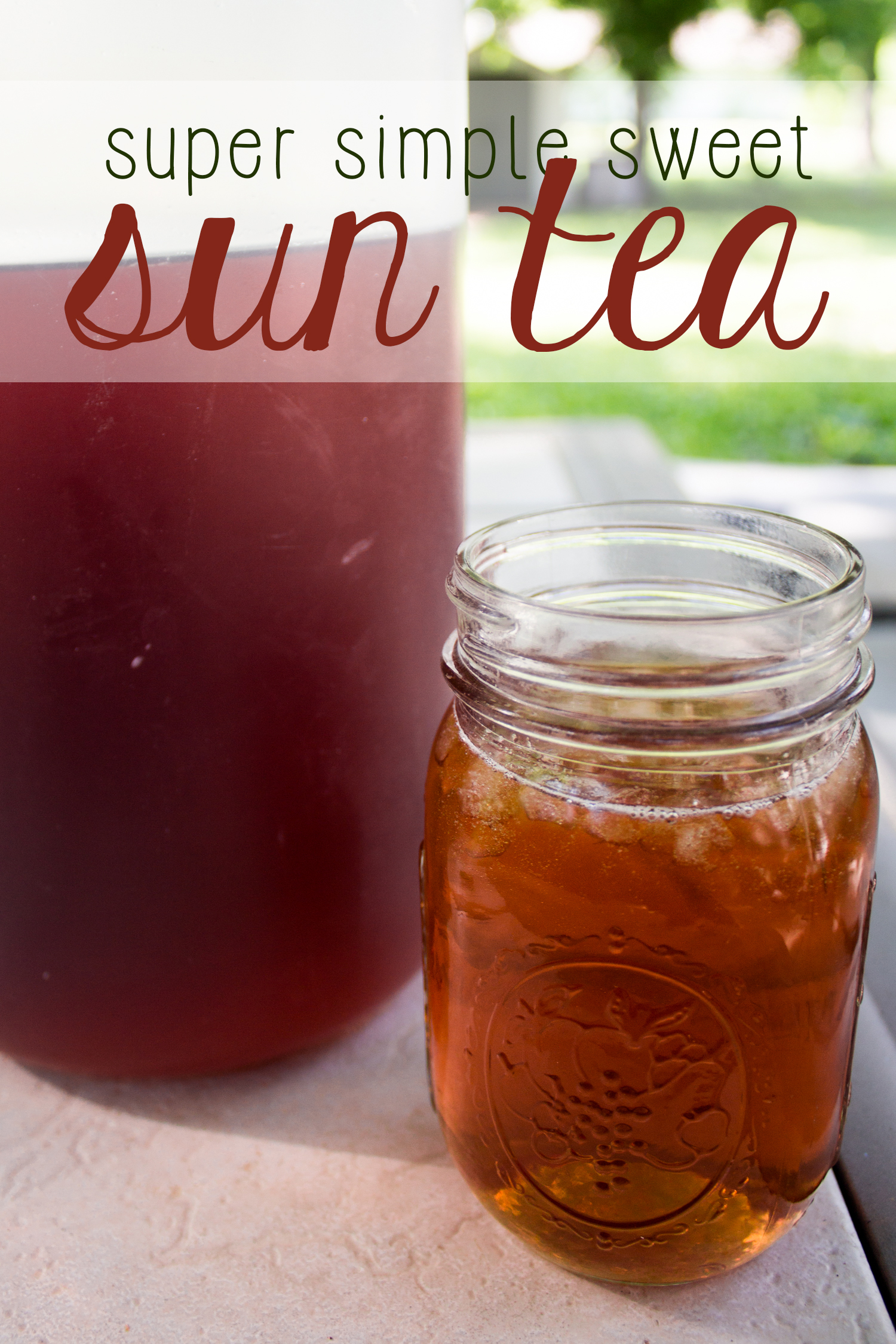 Nothing refreshes quite like sweet sun tea in the summer. It's SO easy to make-- with just 2 ingredients and some water! Make summer a little bit sweeter with this refreshing beverage.