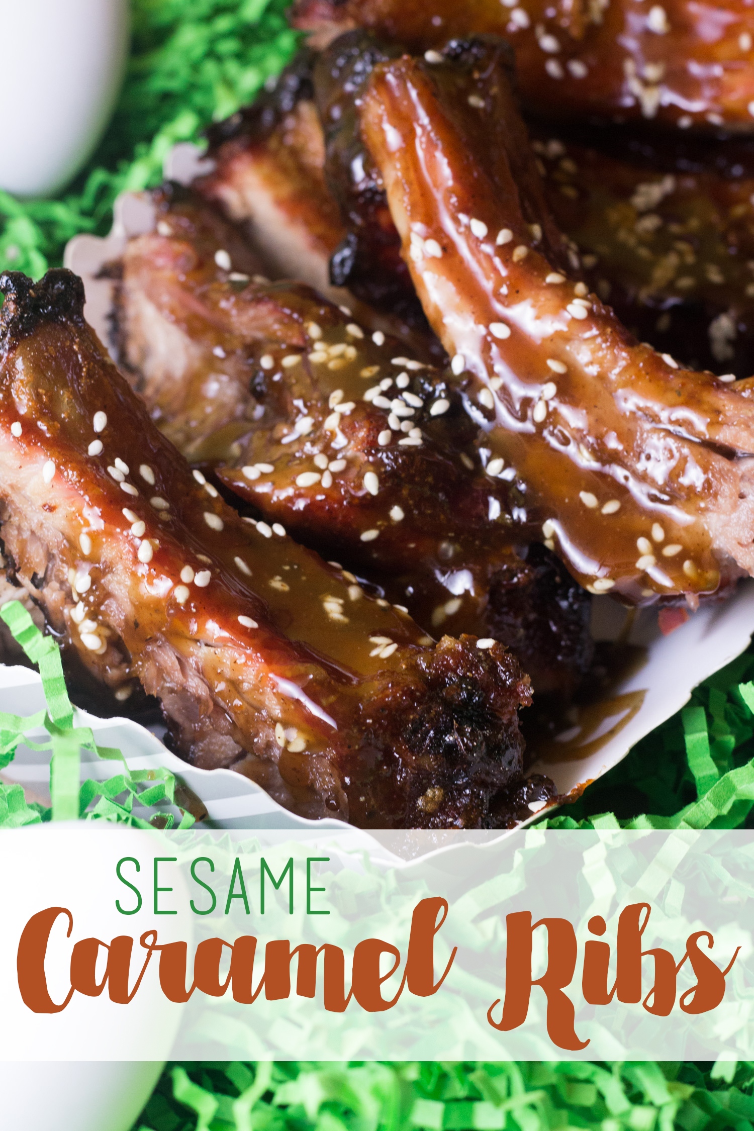 Skip the ham or lamb this Easter... Ribs are where it's at! These caramel ribs are prepared with a delicious savory-sweet caramel sauce and slow grilled until they're practically falling off of the bone. You'll love the ginger, brown sugar, and buttery flavor of this rib dinner, and your family will be licking their fingers at the end. If you love grilled ribs, you're going to love these caramel ribs on Easter Sunday. They'll grill up perfectly with the extra juicy Smithfield ribs. #GetGrillingAmerica [ad]