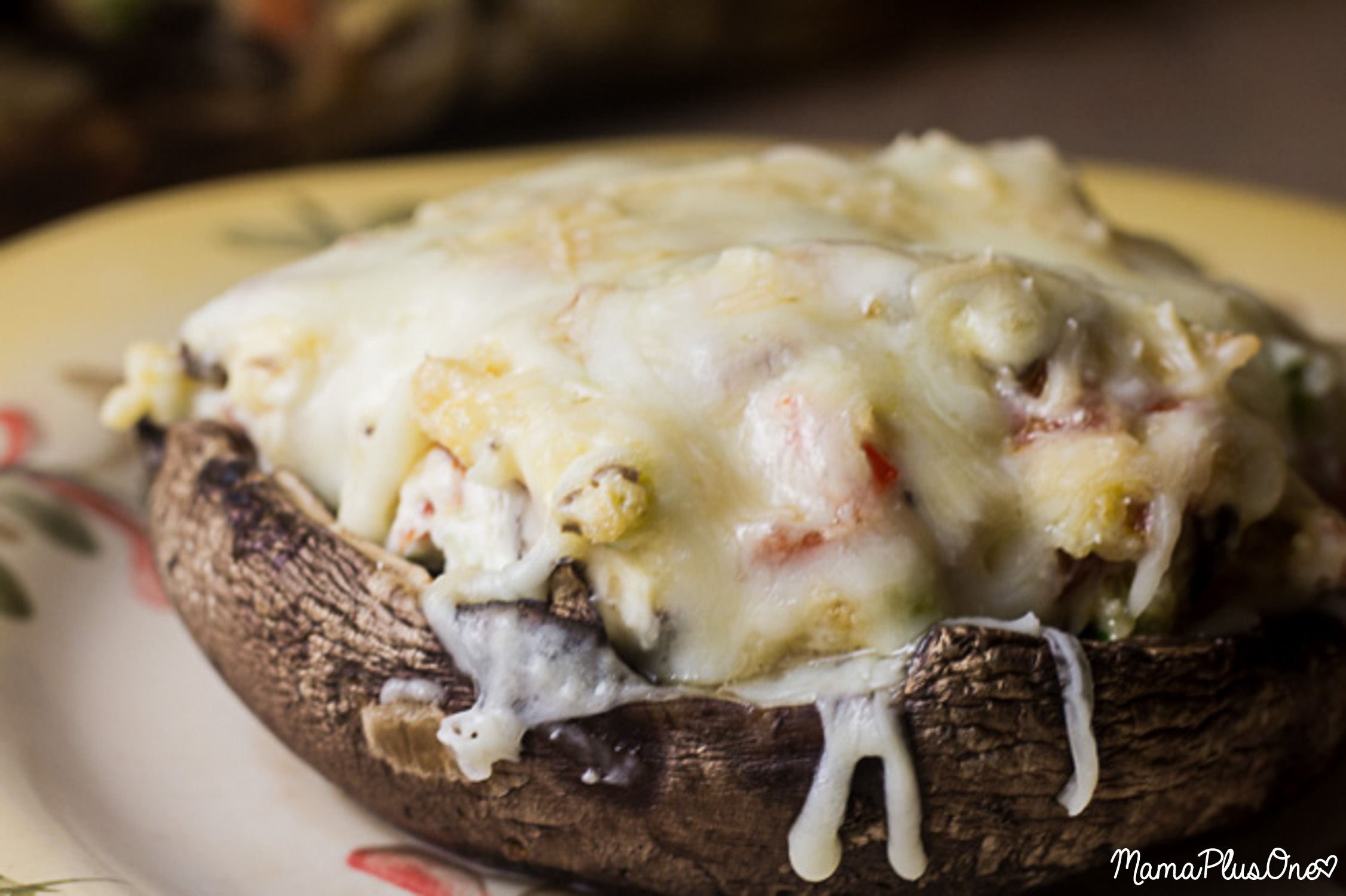 Loaded Italian Stuffed Mushrooms are the perfect side dish or starter-- just like the restaurant appetizer at your favorite Italian restaurant! These mushrooms caps are loaded with garlic, cream cheese, melted parmesan and mozzarella, and pepperoni... perfect for pairing with your favorite Italian dinner!