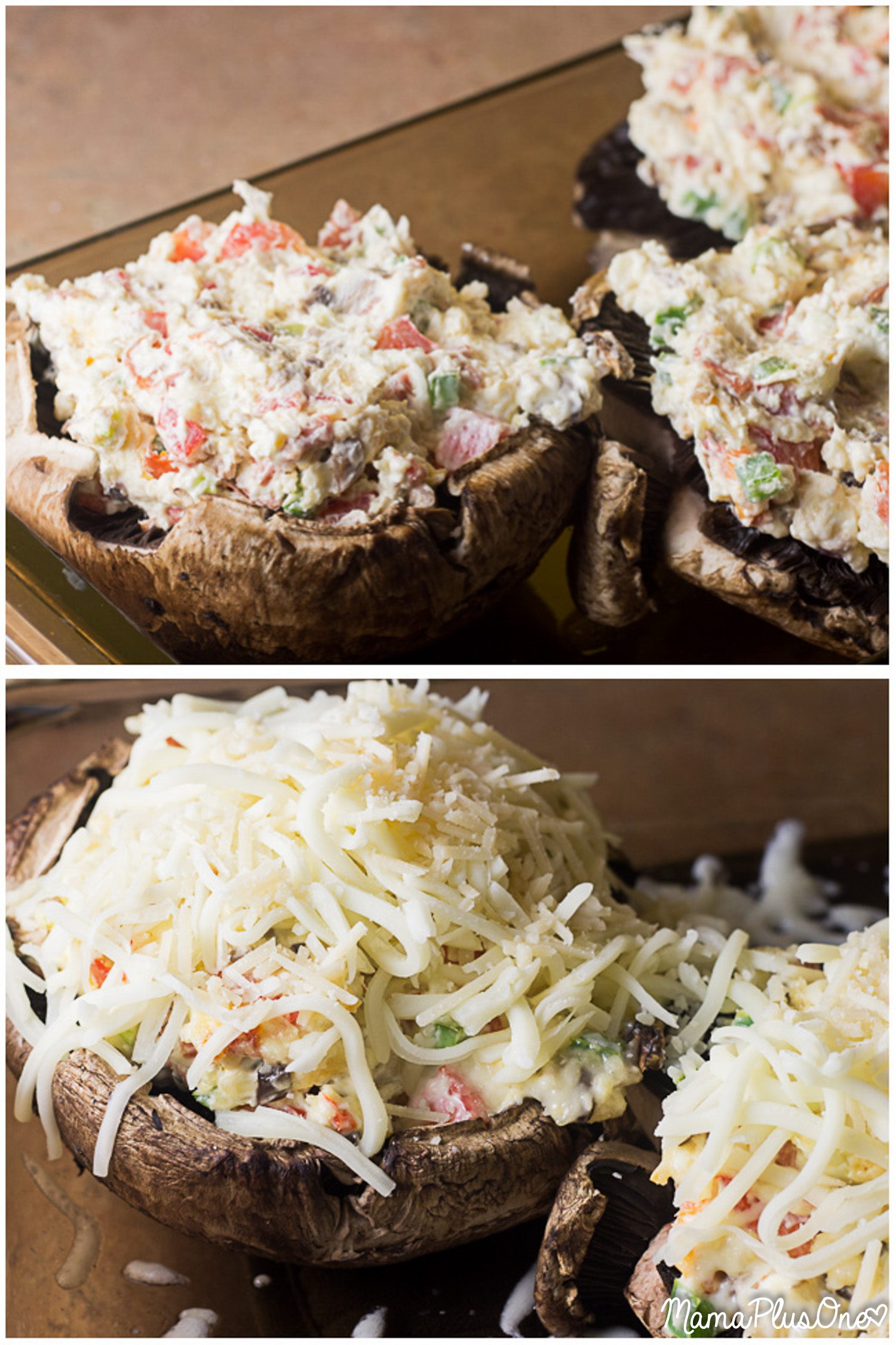 Loaded Italian Stuffed Mushrooms are the perfect side dish or starter-- just like the restaurant appetizer at your favorite Italian restaurant! These mushrooms caps are loaded with garlic, cream cheese, melted parmesan and mozzarella, and pepperoni... perfect for pairing with your favorite Italian dinner!