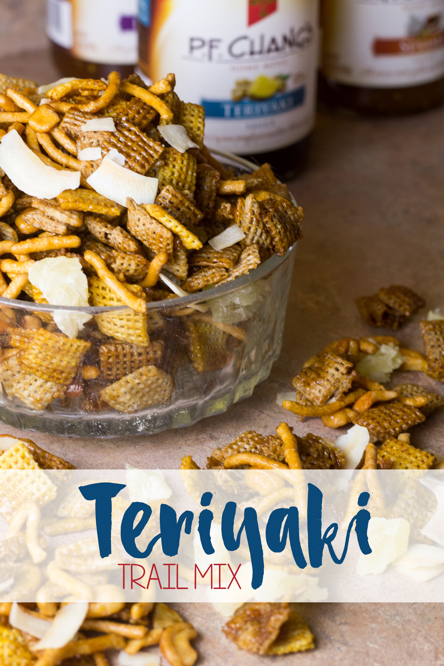 If you want plenty of Asian flavor on the go, I've got the #SimpleSecret. This trail mix is so easy to make using cereal, chow mein noodles, cashews, pineapple, coconut, and a little P.F. Chang's® Home Menu Teriyaki sauce. Your summer hikes, trips to the zoo, and road trips will never be the same because this fun snack tastes great and will keep you fueled for the journey ahead. [ad]