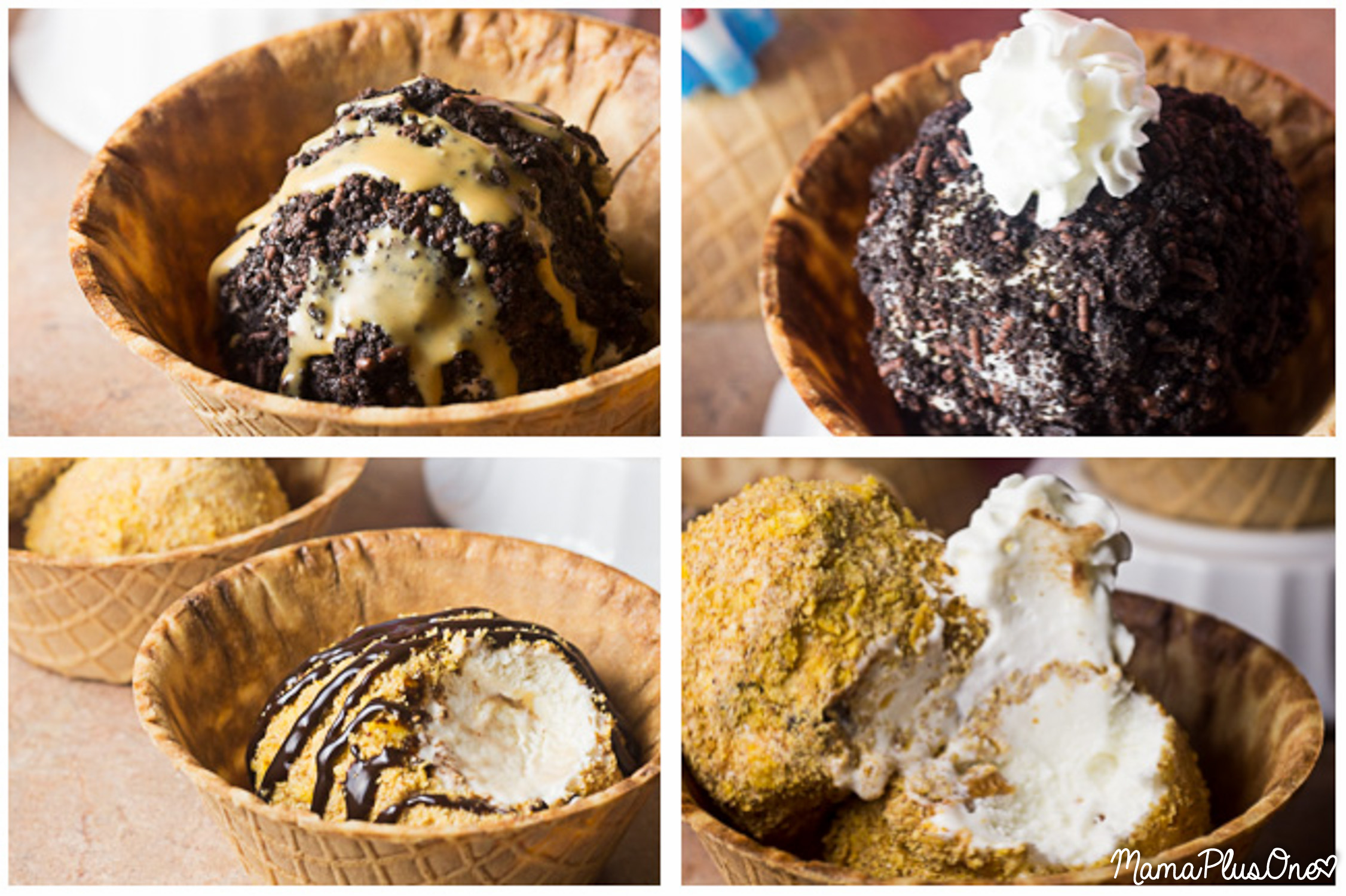 Fried Ice Cream can get messy... so here's all the fried ice cream flavor without the hassle of frying it! This unfried ice cream is easy to make, perfect for summer, and can be made with all of your favorite Blue Bunny ice cream flavors! #SoHoppinGood #BlueBunny #BombPop [ad]