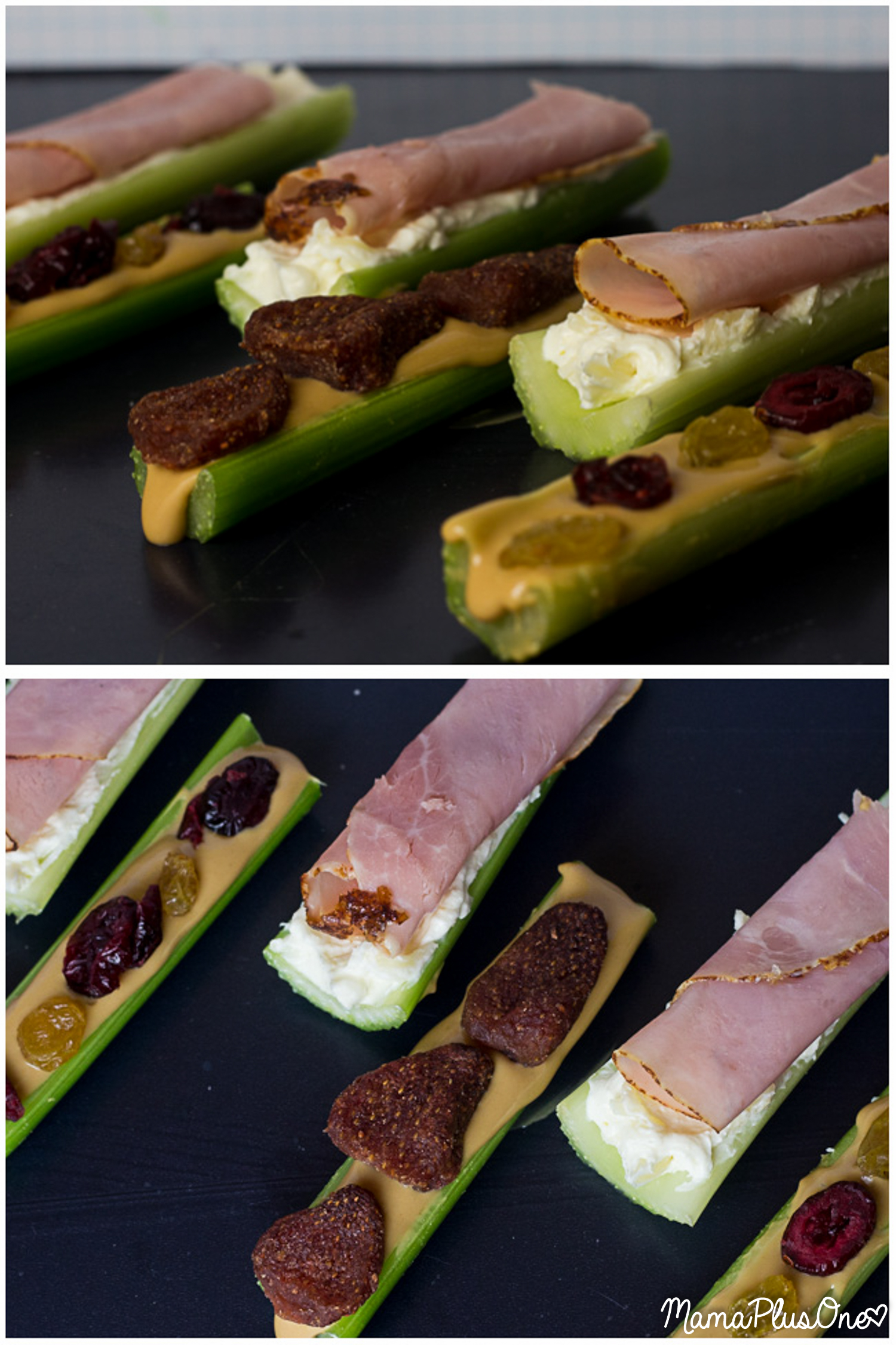 If you love easy after school snacks for your family, you'll love this after school snack recipe for Ham on a Log! You've heard of ants on a log, but this is a twist on the classic. Simply make a delicious cream cheese spread, spread it on celery, and top with Eckrich Deli Meat ham! #EckrichFlavor #AskForEckrich