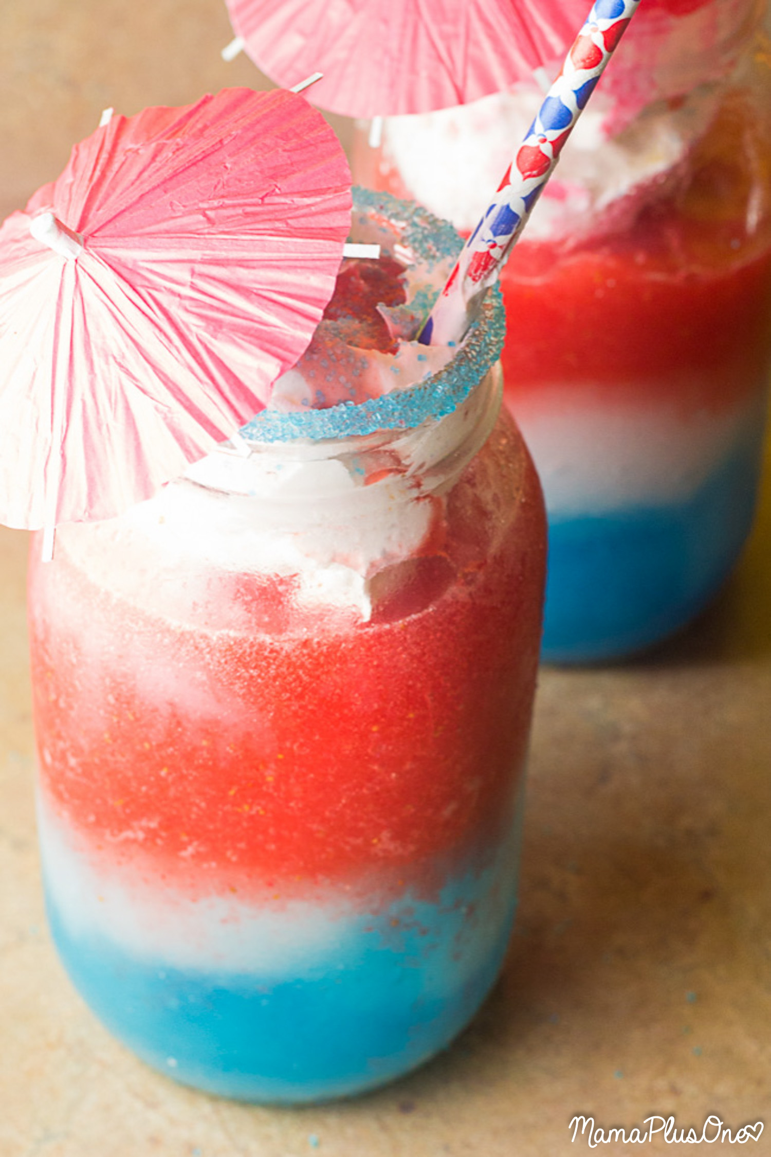 Celebrate the 4th of July with these red, white, and blue slushes that are easy to make and super refreshing! They're the perfect Independence Day mocktail that the whole family will love! Get star-spangled and layer them, or enjoy the individual components. You can't go wrong with this patriotic drink!