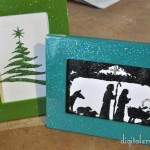 Ridiculously Easy Sparkle Christmas Silhouettes (Plus a FREE Printable!)