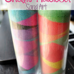 DIY Chalk-Rubbed Sand Art