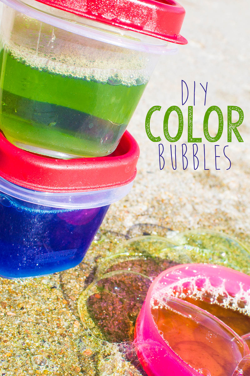 DIY Color Bubbles - Mama Plus One