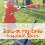 An Open Letter to the Dads of my Son’s Baseball Team