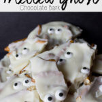 Melted Ghost Chocolate Bark