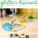 DIY Glitter-Kissed Sparkling Party Glasses