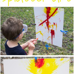 Backyard Splatter Painting