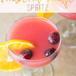 Cranberry Orange Spritz Mocktail