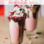 Kiss Under the Mistletoe Milkshake Mocktail Shots
