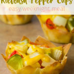 Kielbasa Pepper Cups (Easy Weeknight Meal!)