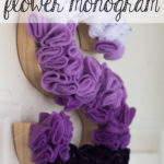 DIY Ombre Flower Monogram