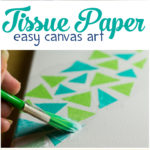 Easy Tissue Paper Canvas Art